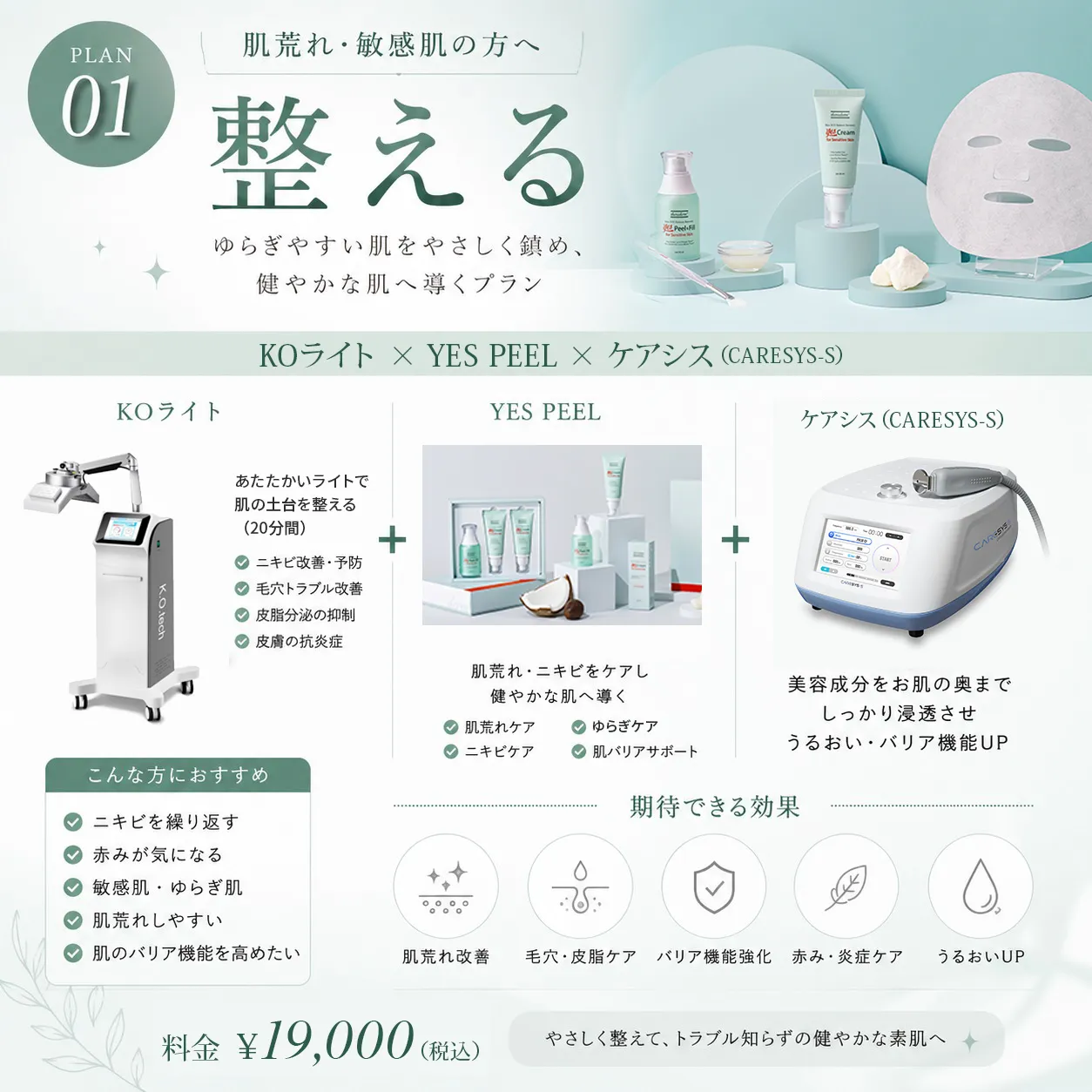 PLAN.01　整える（肌荒れ・敏感肌）