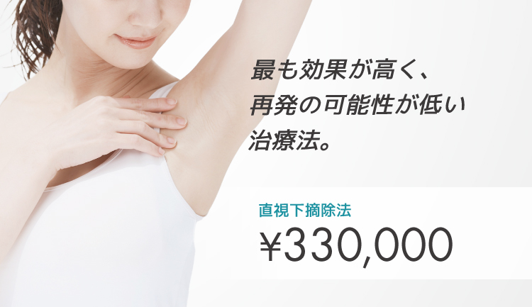 ワキガ治療（直視下摘除法）