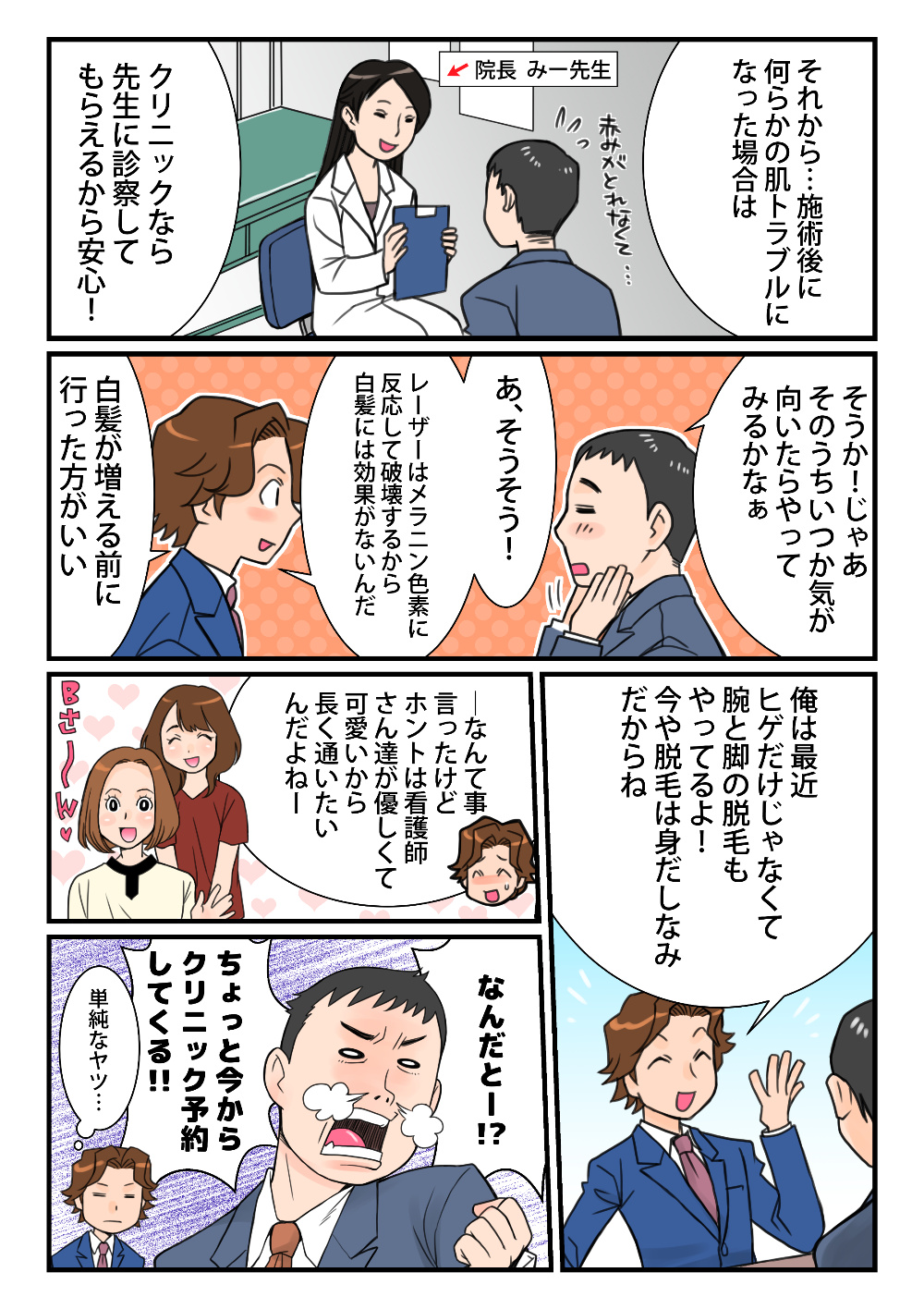 脱毛漫画男性3